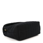 Fabric Y Quilted Monogram Small Loulou Chain Satchel Black