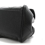 Grained Calfskin Urban Essentials Small Shopping Bag Black