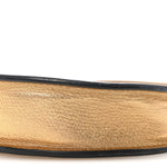 Metallic Grainy Calfskin Mini Vlogo Hobo Bag Gold