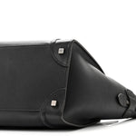 Drummed Calfskin Mini Luggage Black