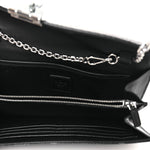 Visetos Medium Patricia Wallet On Chain Black