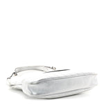 Sakai Be Green Calfskin Diagonal Stitched Small Blondie Tote Silver