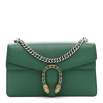 Dollar Calfskin Crystal Small Dionysus Shoulder Bag Emerald