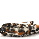 Calf Hair Leopard Print Phone Baguette Moro