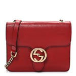 Dollar Calfskin Small Interlocking G Shoulder Bag Red