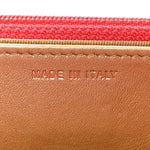 Lambskin Quilted CC Pearl Crush Wallet on Chain WOC Red