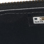 Lambskin Quilted Enamel Coco Casino Mini Vanity Case With Chain Black