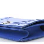 Smooth Calfskin Medium Diorama Flap Bag Blue