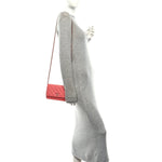 Lambskin Quilted Wallet On Chain WOC Pink