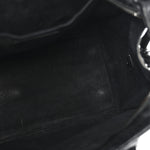Calfskin Crocodile Embossed Small Monogram Cabas Black