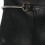 Calfskin Slim Horsebit Over The Knee High Boots 37 Black