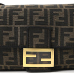 Fabric Jacquard FF 1974 Medium Baguette Tobacco Moro Black