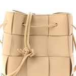 Nappa Maxi Intrecciato Small Cassette Bucket Bag Porridge