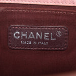 Crumpled Lambskin Medium Studded Boy Flap Pink