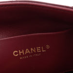 Lambskin Quilted Small Eyes On You Shopping Bag Dark Burgundy