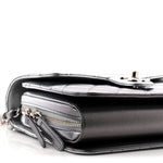 Metallic Lambskin Large Like A Wallet Flap Silver