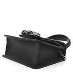 Dollar Calfskin Crystal Mini Dionysus Top Handle Bag Black Crystal