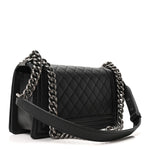 Caviar Quilted Medium Boy Flap Black