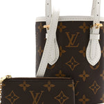 Monogram LV Match Nano Bucket Bag White