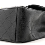 Caviar Quilted Maxi Double Flap Black