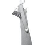 Nappa Vertical Matelasse Small Maxi Horsebit Chain Shoulder Bag Gray
