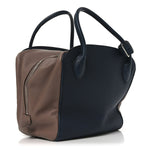 Veau Ecorce Haute Maroquinerie Milaris Blue Marine Vison