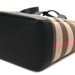 IP Check Nylon Calfskin Ormond Tote Bag Taupe Brown