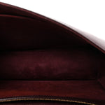 Lambskin Studded Medium Diorama Flap Bag Burgundy
