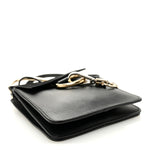 Suede Calfskin Mini Faye Bracelet Bag Black