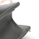 Lambskin Cannage Lady Dior Convertible Clutch Grey
