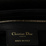 Grained Calfskin Saddle Bag Black