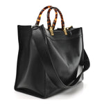 Vitello King Plexiglass Medium Fendi Sunshine Shopper Tote Black