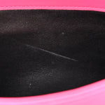 Satin Mixed Matelasse Triquilt Monogram Chain Wallet Guava