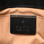 Calfskin Matelasse Mini GG Marmont Shoulder Bag Black