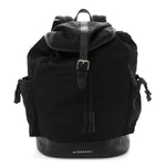 Nylon Grained Calfskin Watson Diaper Bag Black