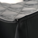 Calfskin Macro Cannage Medium Book Tote Black