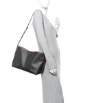 Triomphe Canvas Calfskin Shopper Tote Tan