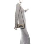 GG Supreme Monogram Azalea Calfskin Horsebit 1955 Wallet On Chain Beige Black