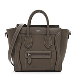 Drummed Calfskin Nano Luggage Souris