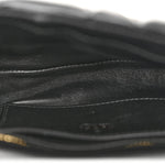 Lambskin Quilted Mini GG Milano Top Handle Shoulder Bag Black