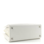 Calfskin Lizard Embossed Medium Paloma White