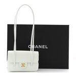 Shiny Caviar Mini Preppy Coco Shoulder Bag Light Blue