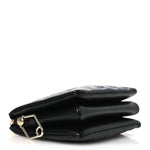 Lambskin Crystal Embellished Monogram Coussin BB Black