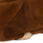 Suede Shearling Patchwork Monogram Medium Jamie Brown Beige