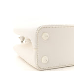 Taurillon Capucines East West MM Optic White