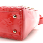 Patent Cannage Small Lady Dior Red