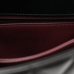Calfskin Quilted Mini Logo Coco Handle Flap Black