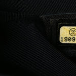 Calfskin Quilted Medium Graphic Flap Blue Black