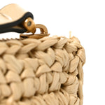 Raffia Viva Superstar Clutch Naturale Black