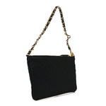 Re-Nylon Tessuto Impuntu Quilted Re-Edition 1995 Chaine Pouch Black